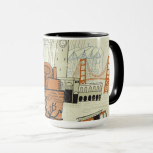 Doodle San Francisco Scene Mug