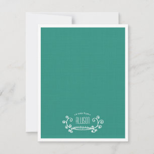 Doodle Scroll Casual Personal Stationery Invitation