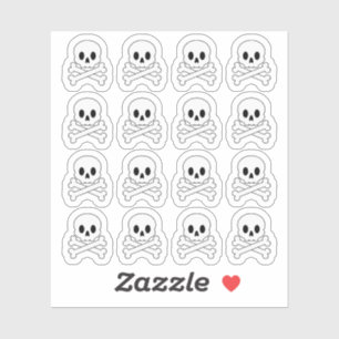 Doodle Skull and Crossbones Halloween Planner 