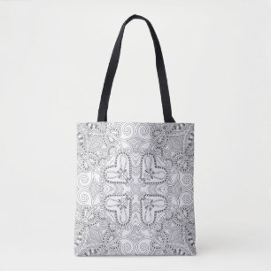 Doodle Square 2 Tote Bag