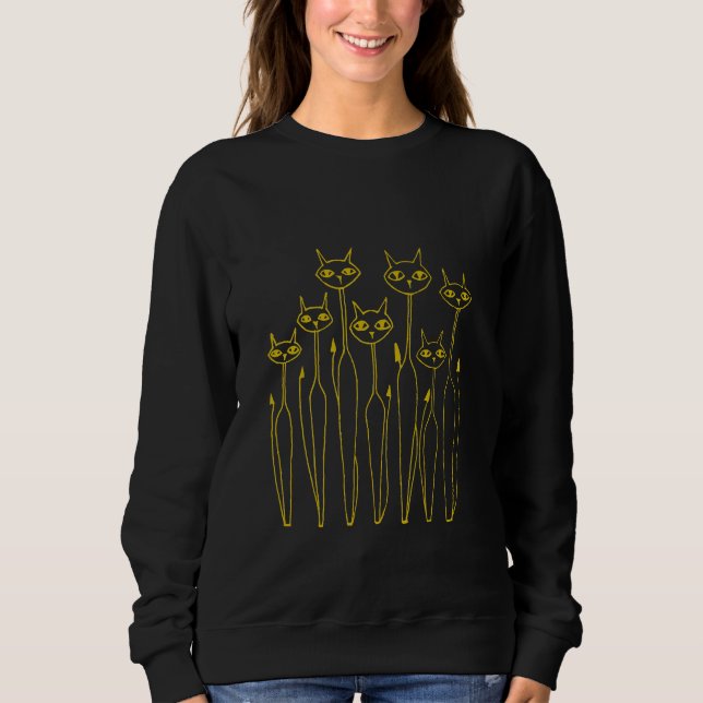 Doodle Sweatshirt (Black- Hand-drawn) (Front)