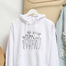 Doodle Sweatshirt (White- Hand-drawn)