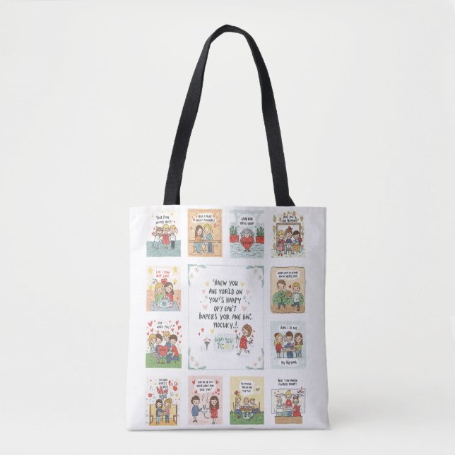 Doodle Symphony: The Melody of Good Things Tote Bag (Front)