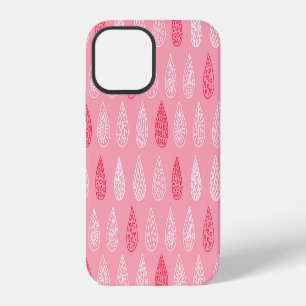 Doodle water drops: vintage pattern iPhone 12 case