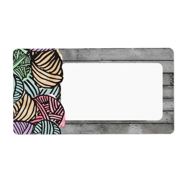 Doodle watercolor yarn knitting crochet (Front)