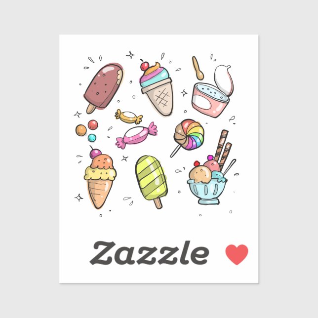 doodlecartoon drawn food sweet (Sheet)