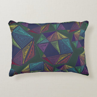 Doodled Green Throw Pillow
