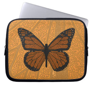 Doodled Monarch Laptop Case