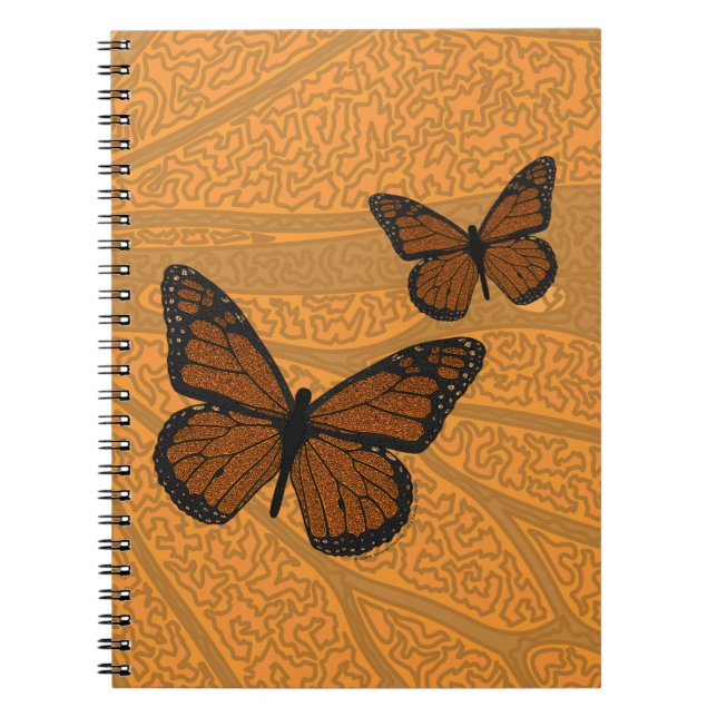 Doodled Monarch Notebook (Front)