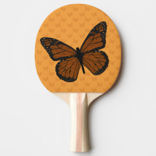 Doodled Monarch Ping Pong Paddle