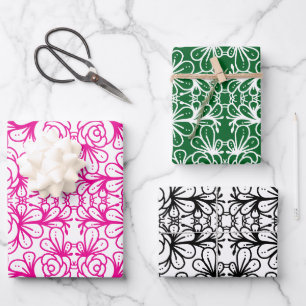 Doodleroses Wrapping Paper Sheet