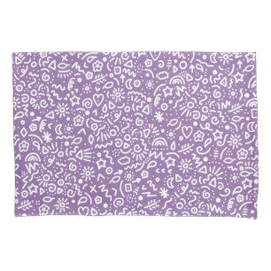 Doodles! Amethyst Orchid Purple Pillowcase