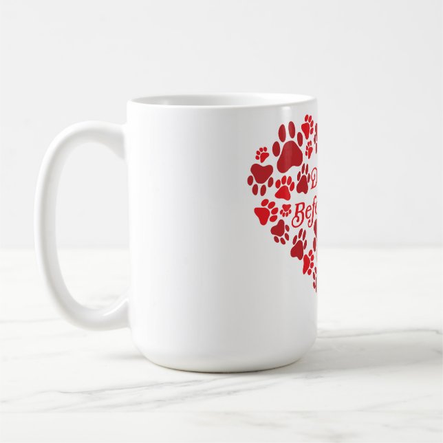 Doodles Before Dudes Heart Coffee Mug (Left)