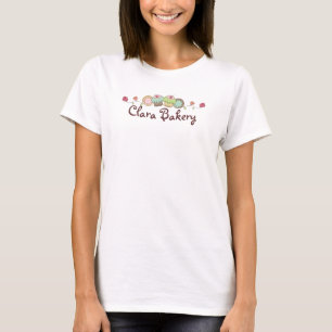 Doodles cookies cupcakes flowers bakery sweets T-Shirt