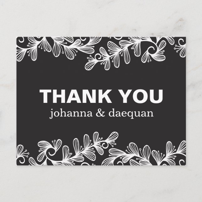 Doodles Leaves Postcard (Front)