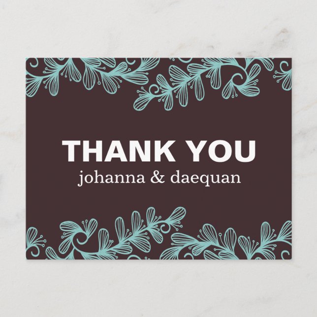 Doodles Leaves Postcard (Front)