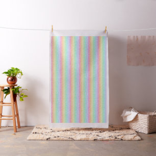 Doodles on Pastel Rainbow Gradient Fabric
