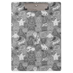 doodles pattern illustration clipboard