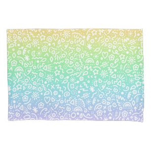Doodles! Rainbow Pillowcase