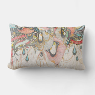 Doodling on the Language of Light Lumbar Cushion