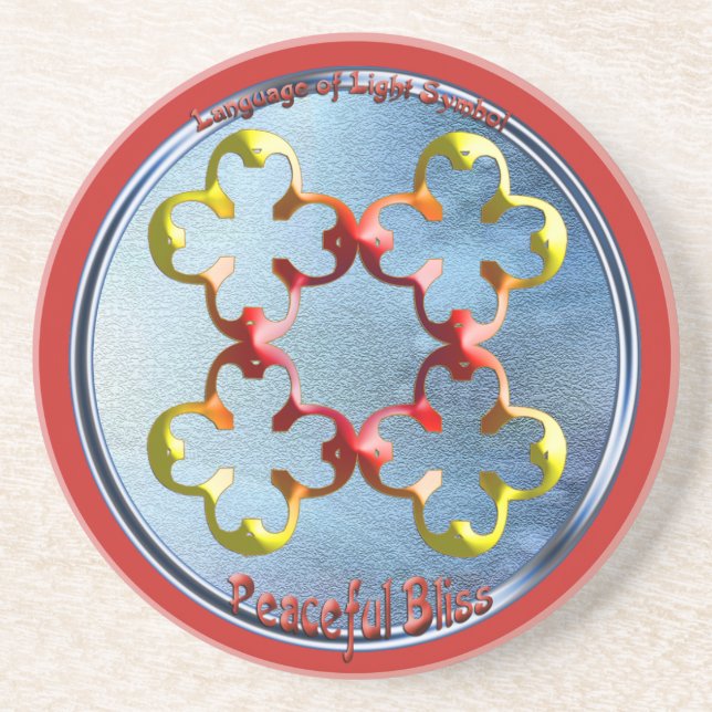 Doodling on the symbol of Peaceful Bliss Coaster (Front)