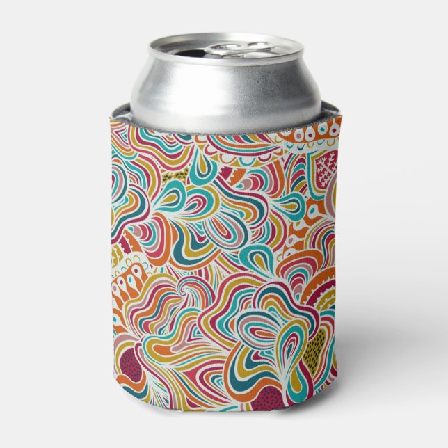 Doodling pattern can cooler (Can Front)