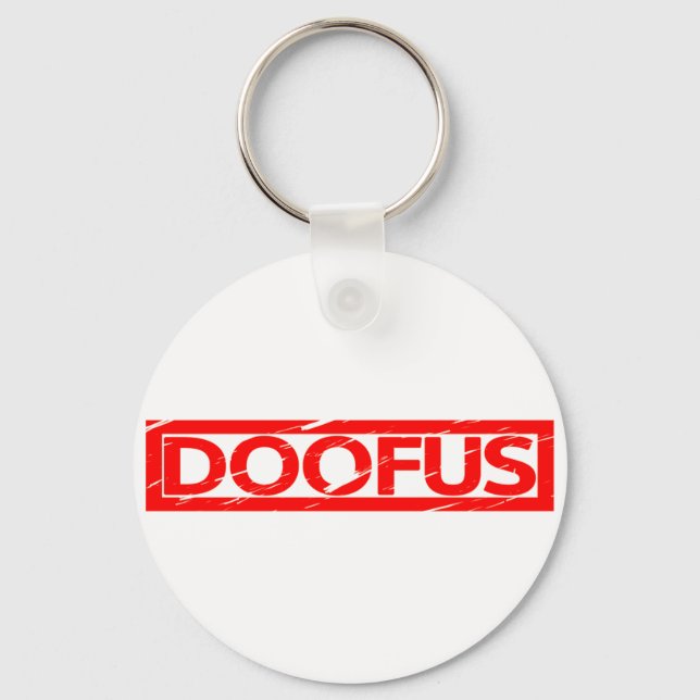 Doofus Stamp Key Ring (Front)