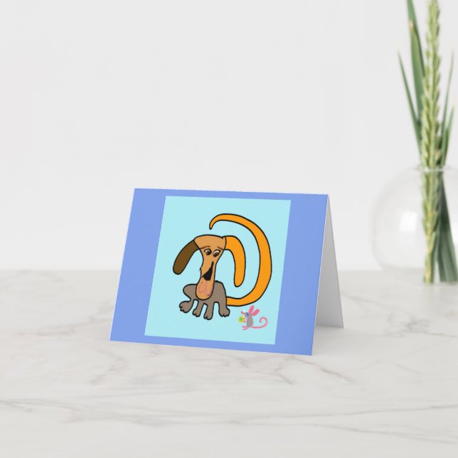 Doogie Dog 🐶 And Moosie Mouse 🐭  Thank You Card (Front)