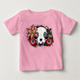 Doom and Bloom Cat Skull Baby T-Shirt