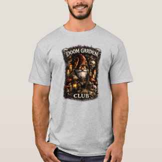 Doom Garden Club Dark Fantasy Gothic Gnome Graphic T-Shirt