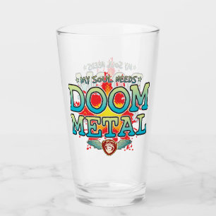 Doom Metal Soul Glass Tumbler