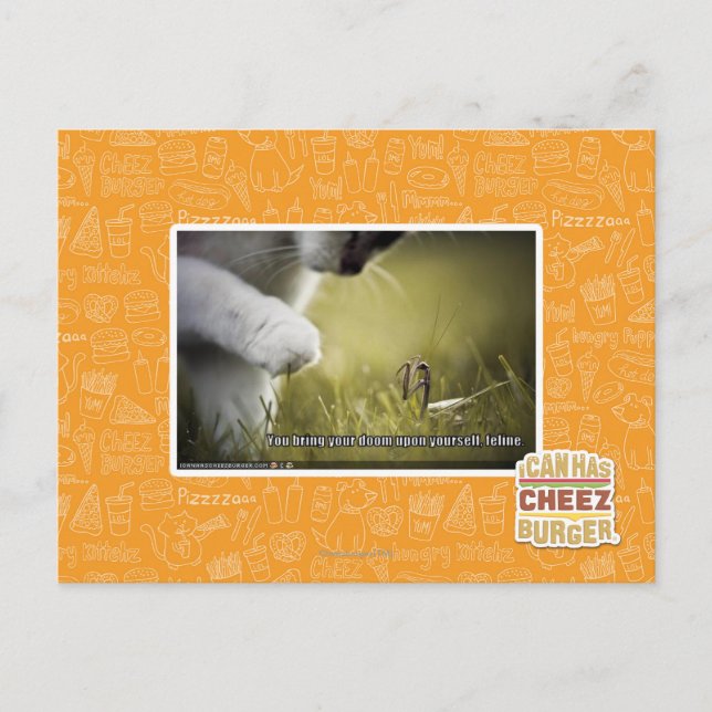 Doom upon yourself postcard (Front)
