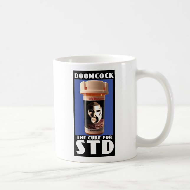 Doomcock Cures STD Coffee Mug (Right)