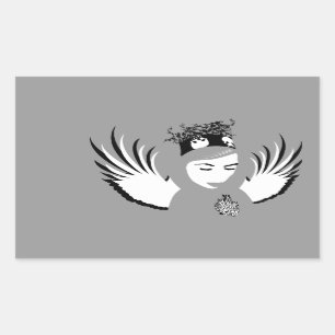 doomed devotion : lost angel rectangular sticker