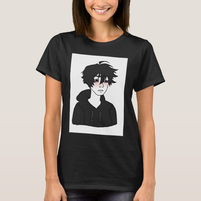 Doomer Guy E Boy Feels Wojak Meme T-Shirt (Front)