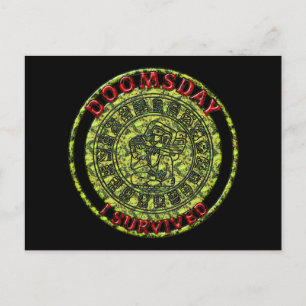Doomsday - I survived Maya Prophecy Postcard