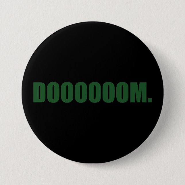 DOOOOOOM. Button in Green (Front)