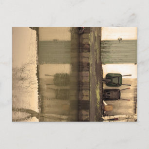 Door and Barrows Postcard