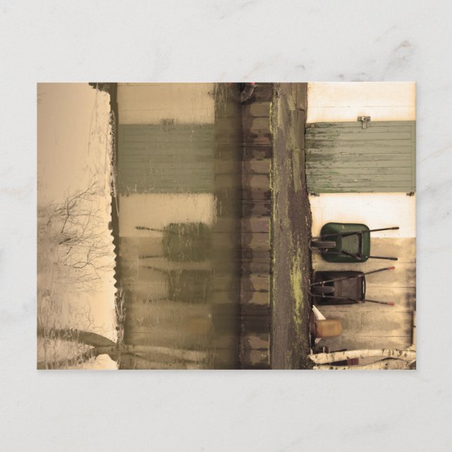 Door and Barrows Postcard (Front)