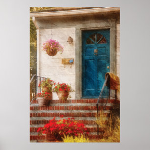 Door - Blue Front Door Poster