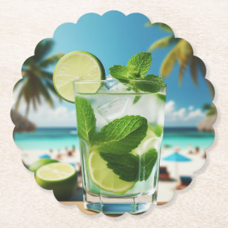 Door Caipirinha Paper Coaster