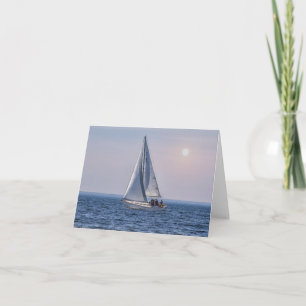 Door County Sailboat – Lake Michigan Blank Card