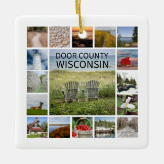 Door County Wisconsin Ceramic Ornament