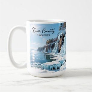 Door County Wisconsin   Frozen Winter   Coffee Mug