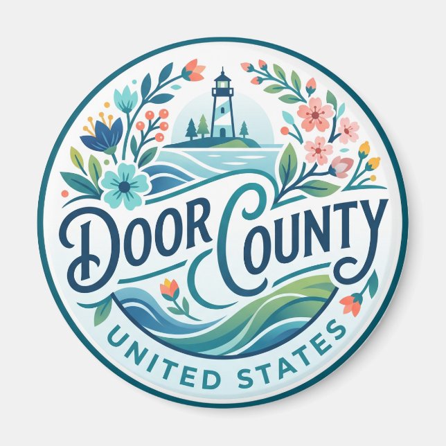 Door County Wisconsin Magnet (Front)