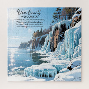 Door County  Wisconsin Winter Poem  Jigsaw Puzzle