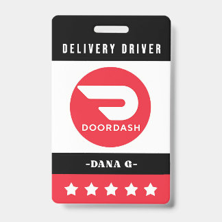 Door Dash Badge ID Badge