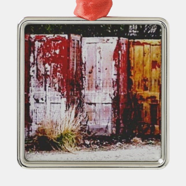 Door Fence Metal Tree Decoration (Front)