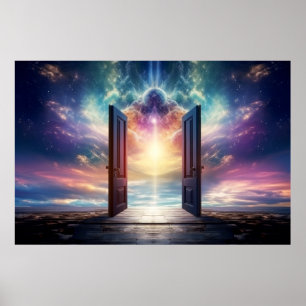 Door Gate Otherworldly Dimension Fantastic Art Poster