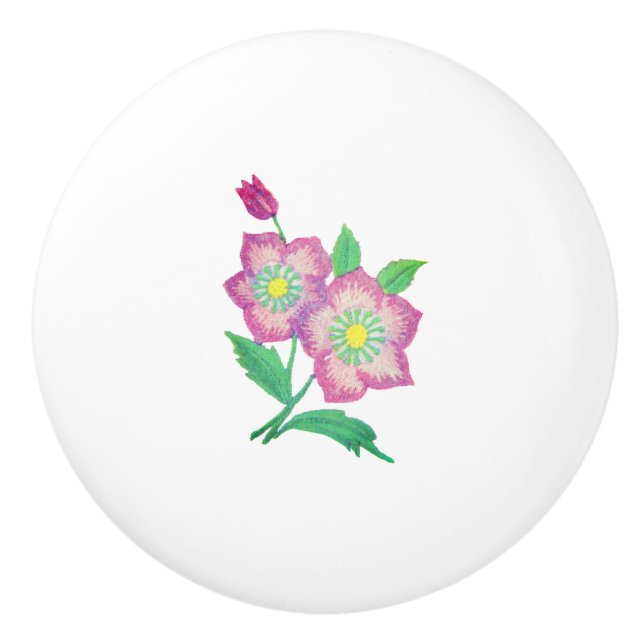 DOOR HANDLE CERAMIC PULL ART DESIGN  STYLE  (Front)